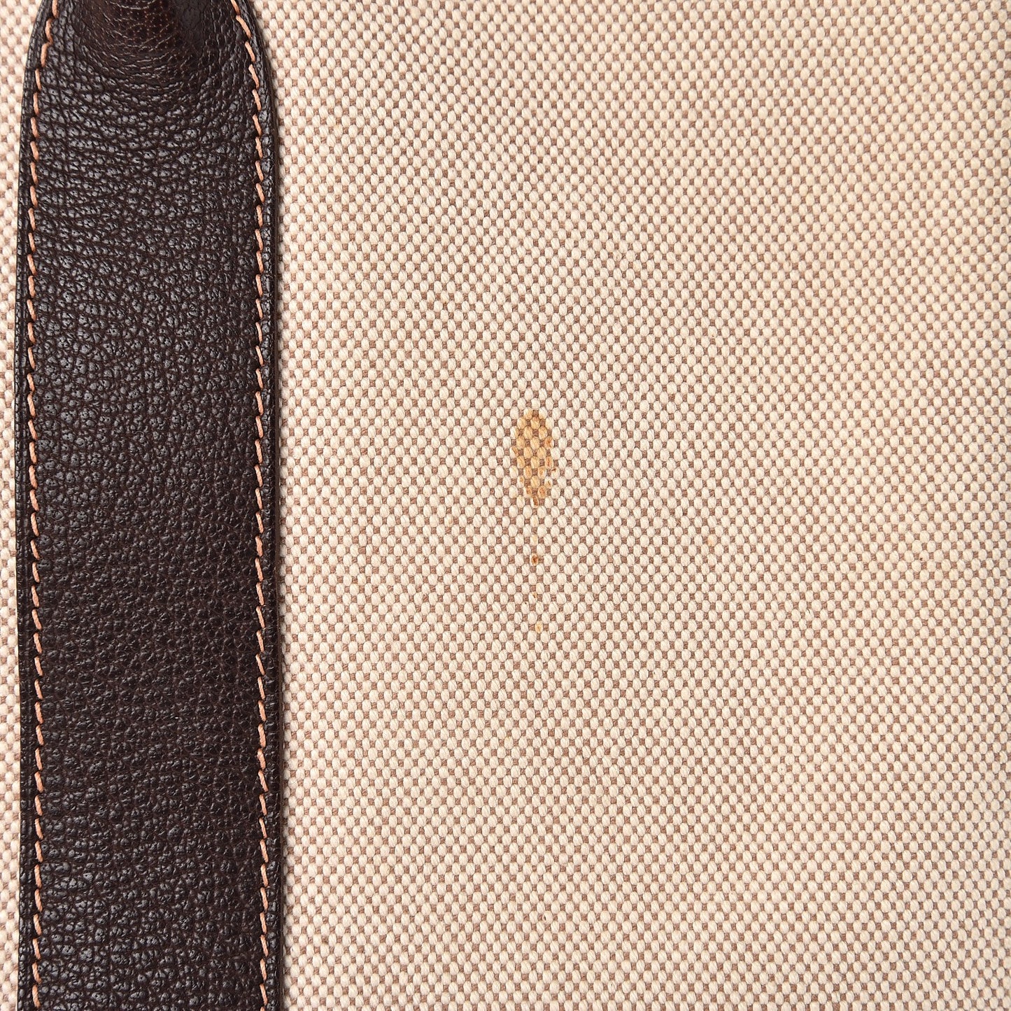 Buffle Skipper Toile Garden Party 36 MM Tote Marron Fonce