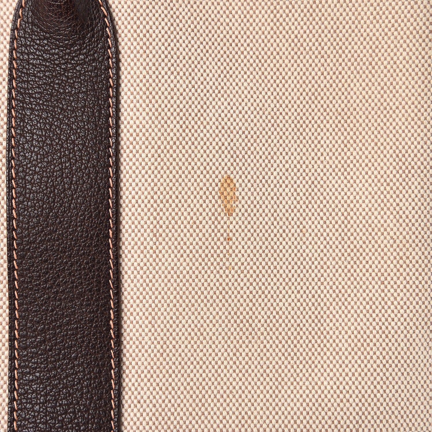 Hermes Buffle Skipper Toile Garden Party 36 MM Tote Marron Fonce 12 of 13
