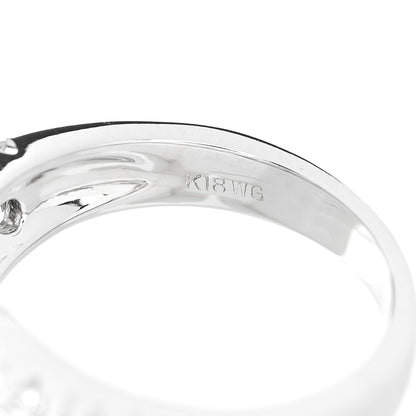 Parker & West by FASHIONPHILE 18K White Gold Diamond 1.92ctw Baguette Round Cut Ring 50 5.25 9 of 9