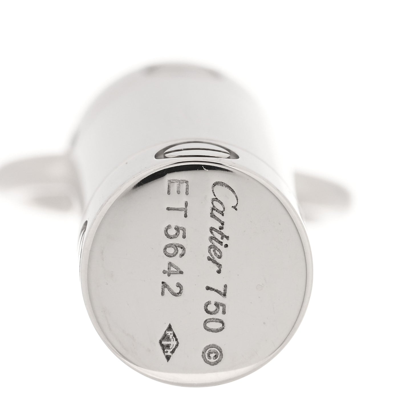 18K White Gold Diamond Screwdriver Pendant