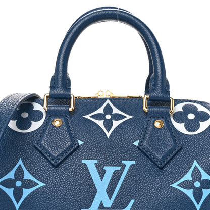 Louis Vuitton Empreinte Monogram Giant Speedy Bandouliere 20 Degrade Blue 7 of 9