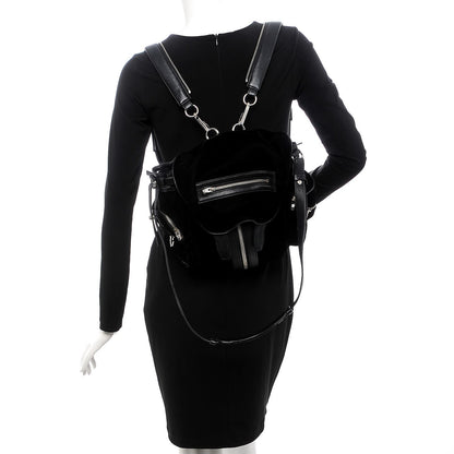 Alexander Wang Lambskin Velvet Mini Marti Backpack Black Nickel Hardware 2 of 10