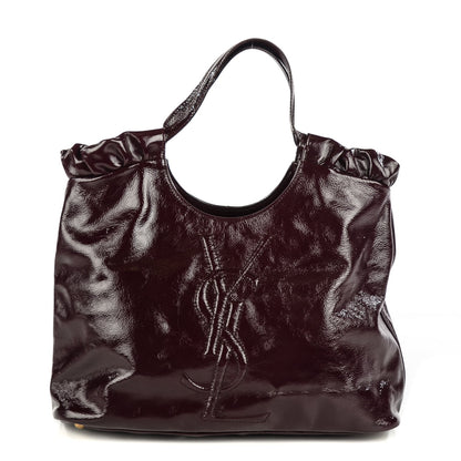 Saint Laurent Patent Belle de Jour Cabas Tote Amarena 1 of 7