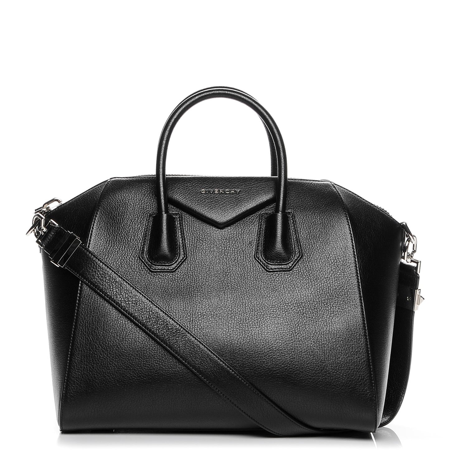 Sugar Goatskin Medium Antigona Black