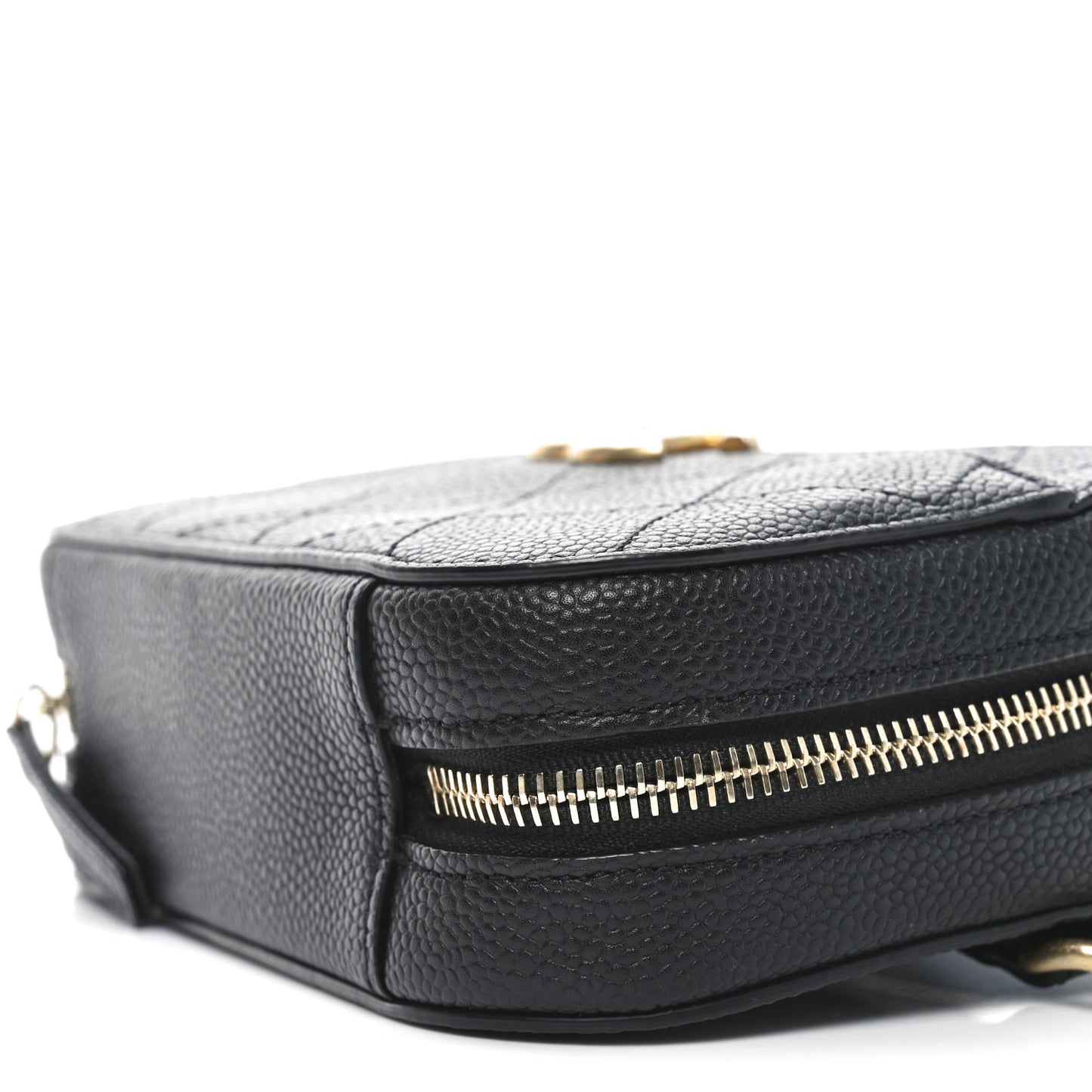 Caviar Quilted Waist Bag Black