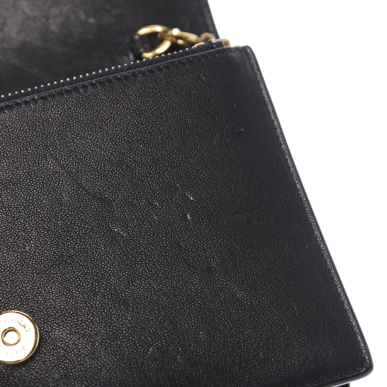 Saint Laurent Smooth Calfskin Classic Monogram Kate Heart Tassel Heart Chain Wallet Black 16 of 20