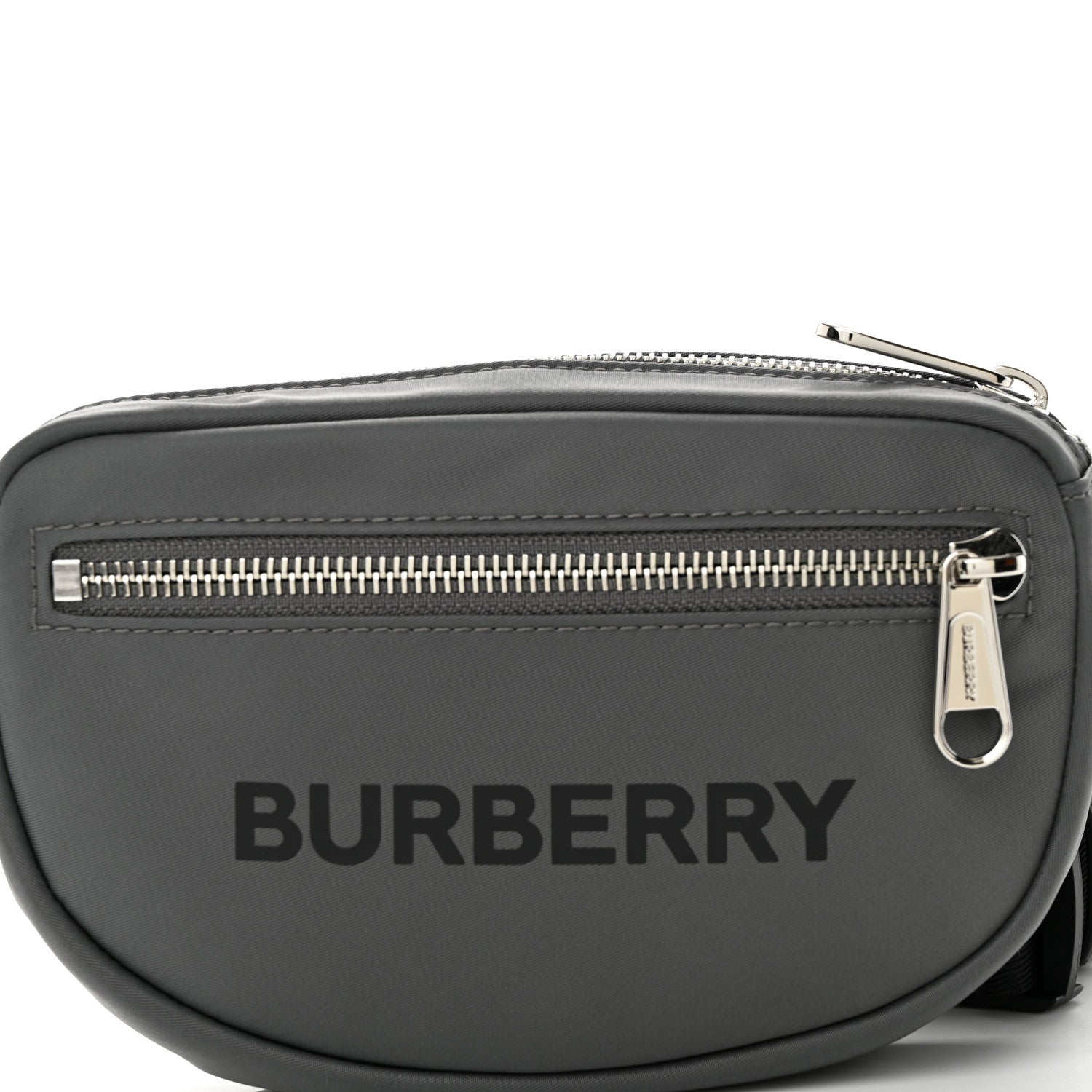 Burberry Econyl Logo Print Small Cannon Bum Bag Charcoal Grey 7 of 9