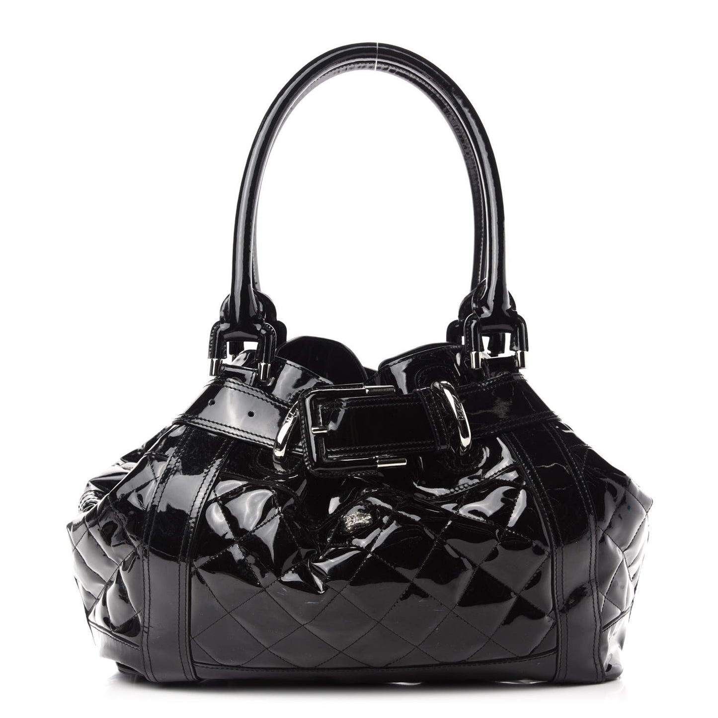 Patent Quilted Beaton Black