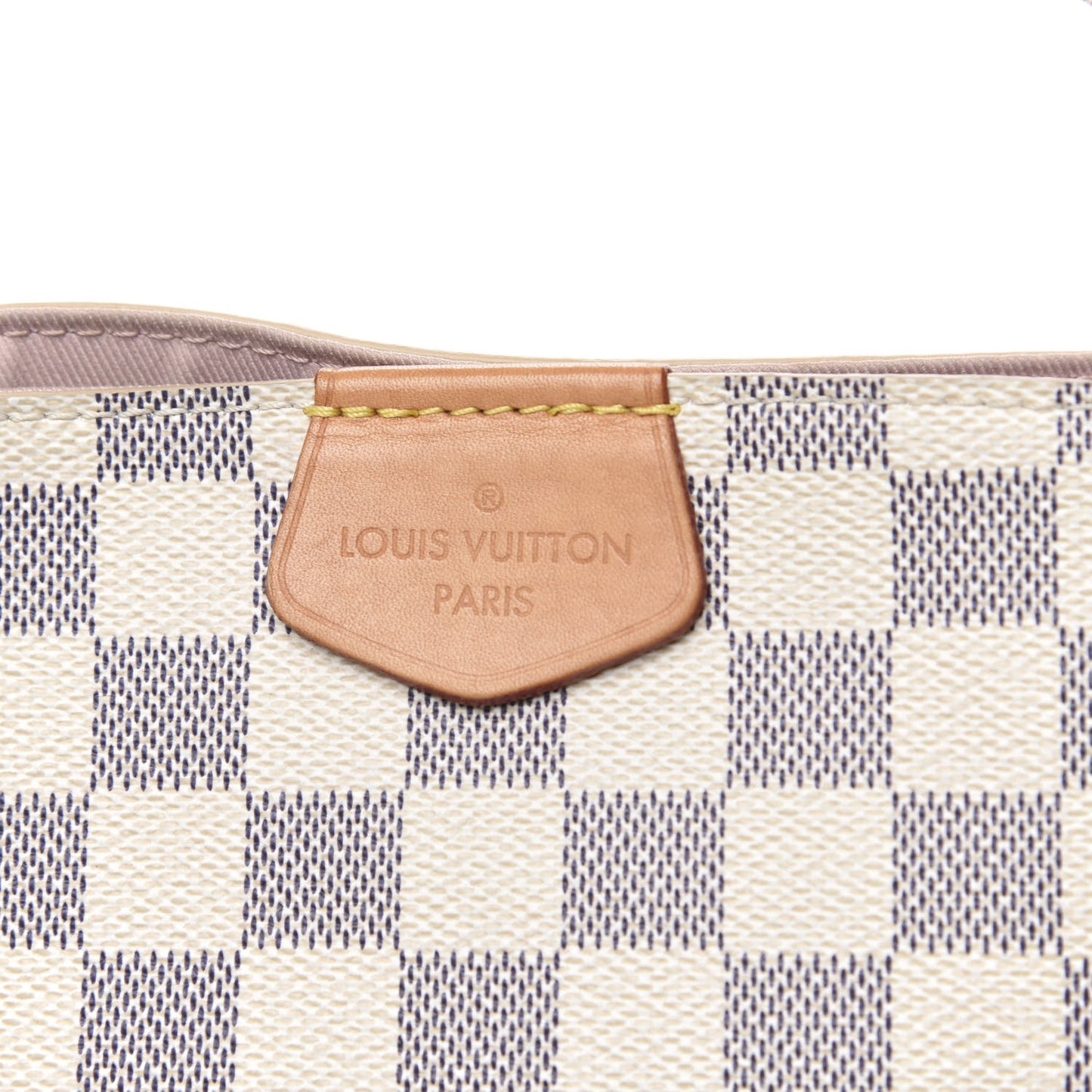 Damier Azur Graceful PM Rose Ballerine