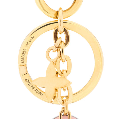 Louis Vuitton Monogram Blooming Flowers BB Bag Charm Key Holder Pink 3 of 3