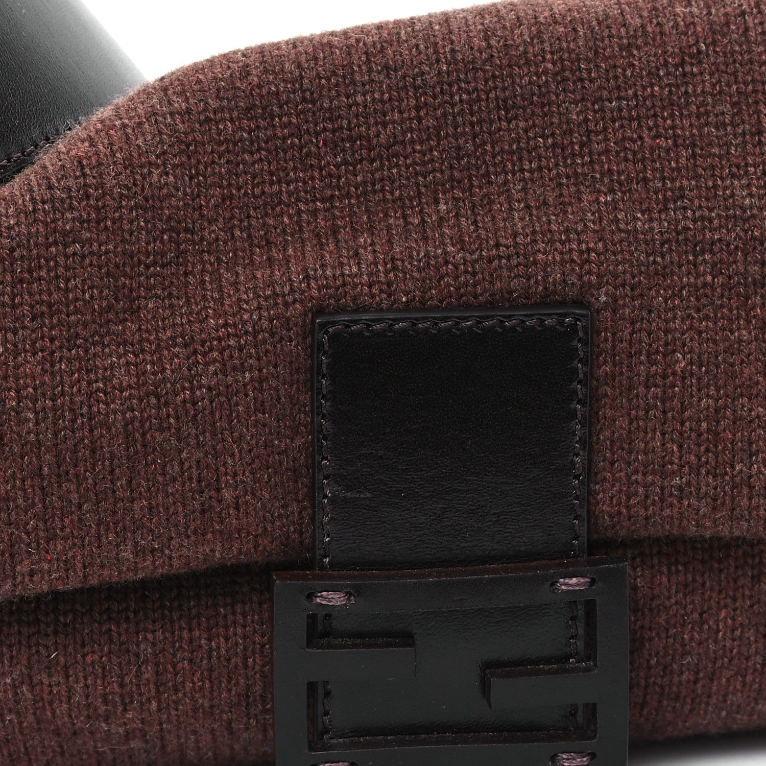 Fendi Cashmere Vitello Grace Baguette Brown 8 of 11