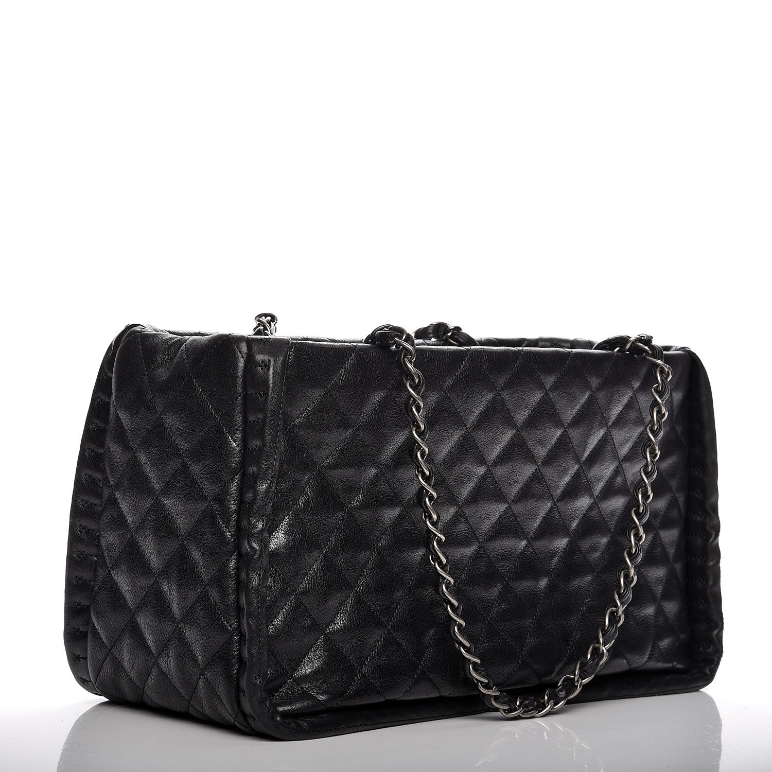 Chanel Calfskin Quilted Istanbul Small Tote Black 3 of 9