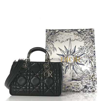 Christian Dior Calfskin Cannage Small The Lady 95.22 Black 9 of 9