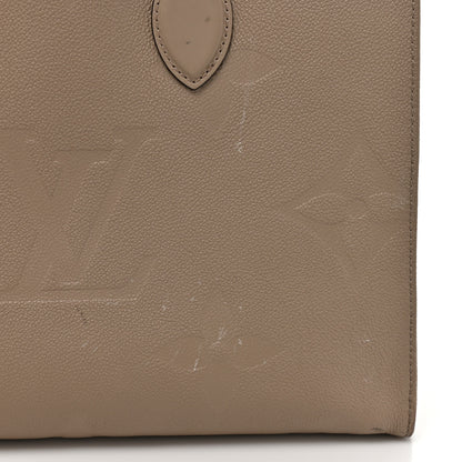 Louis Vuitton Empreinte Monogram Giant Onthego MM Tourterelle 14 of 20
