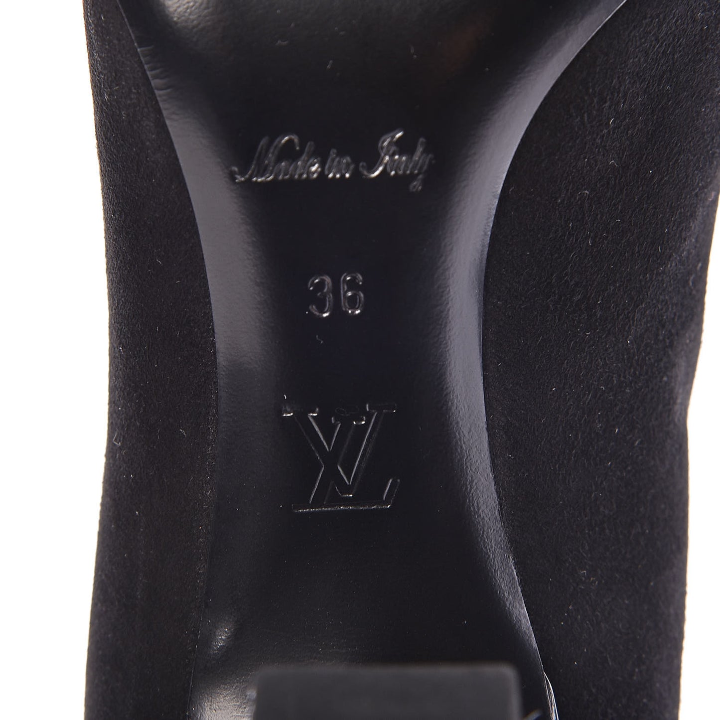 Suede Monogram Uniformes Cap Toe Chelsea 75mm Ankle Boots 36 Black