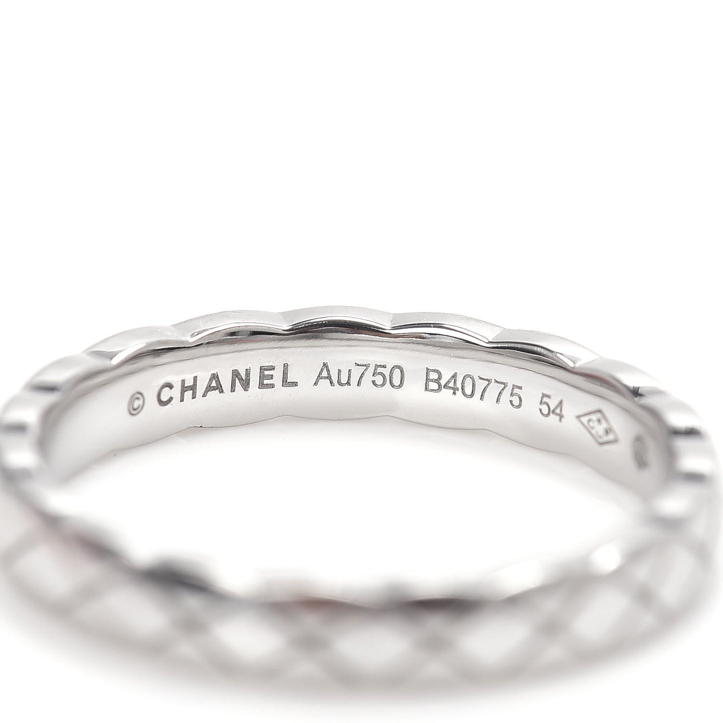 18K White Gold Mini Coco Crush Ring 54 6.75