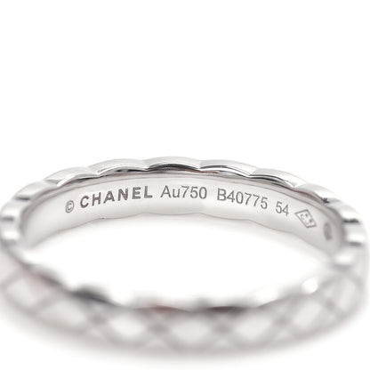 Chanel 18K White Gold Mini Coco Crush Ring 54 6.75 4 of 5