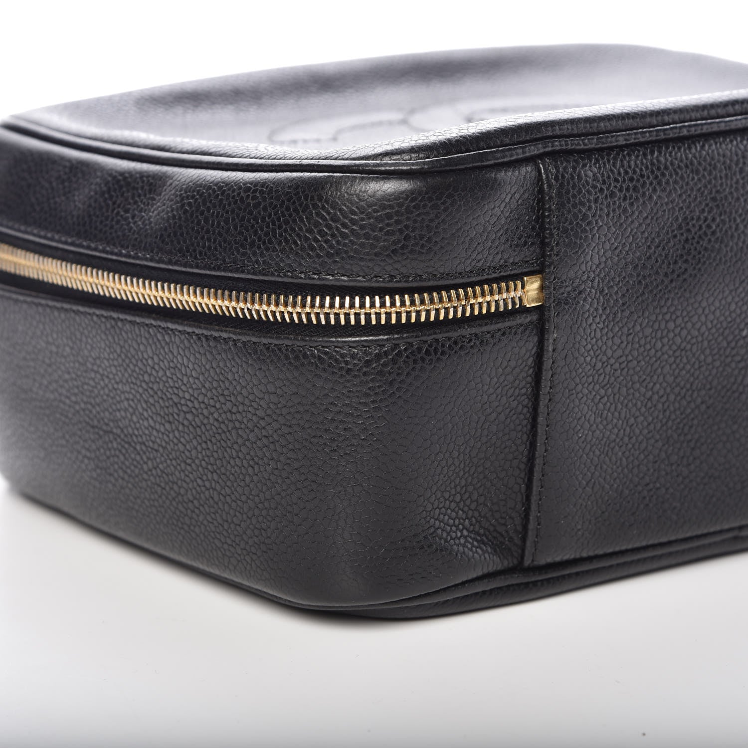 Chanel Caviar CC Vanity Cosmetic Case Black 5 of 12