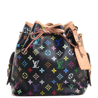 Louis Vuitton Monogram Multicolor Petit Noe Black 1 of 7