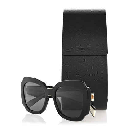 Prada Acetate Square Sunglasses SPR 16Y White Dark Grey 10 of 10