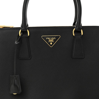 Prada Saffiano Lux Large Galleria Double Zip Tote Black 6 of 12