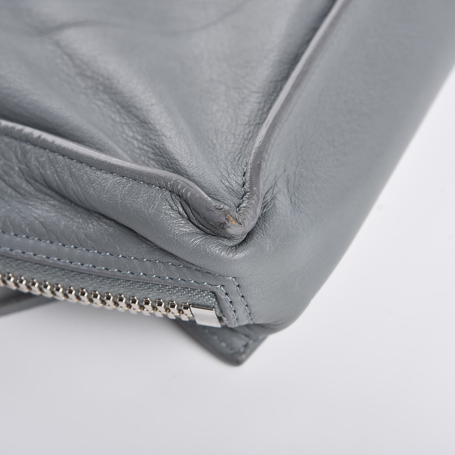 Balenciaga Calfskin Papier Sight Shoulder Bag Grey 9 of 12