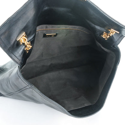 Fendi Calfskin Maxi Baguette Black 5 of 9