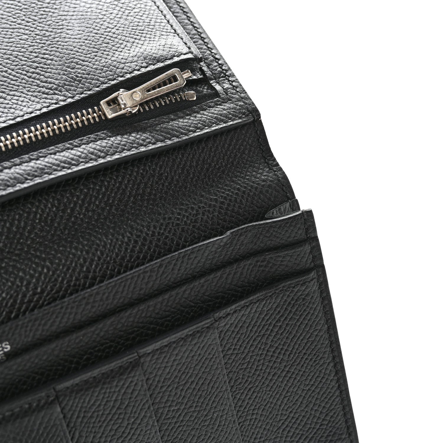 Hermes Epsom Bearn Gusset Wallet Black 11 of 14