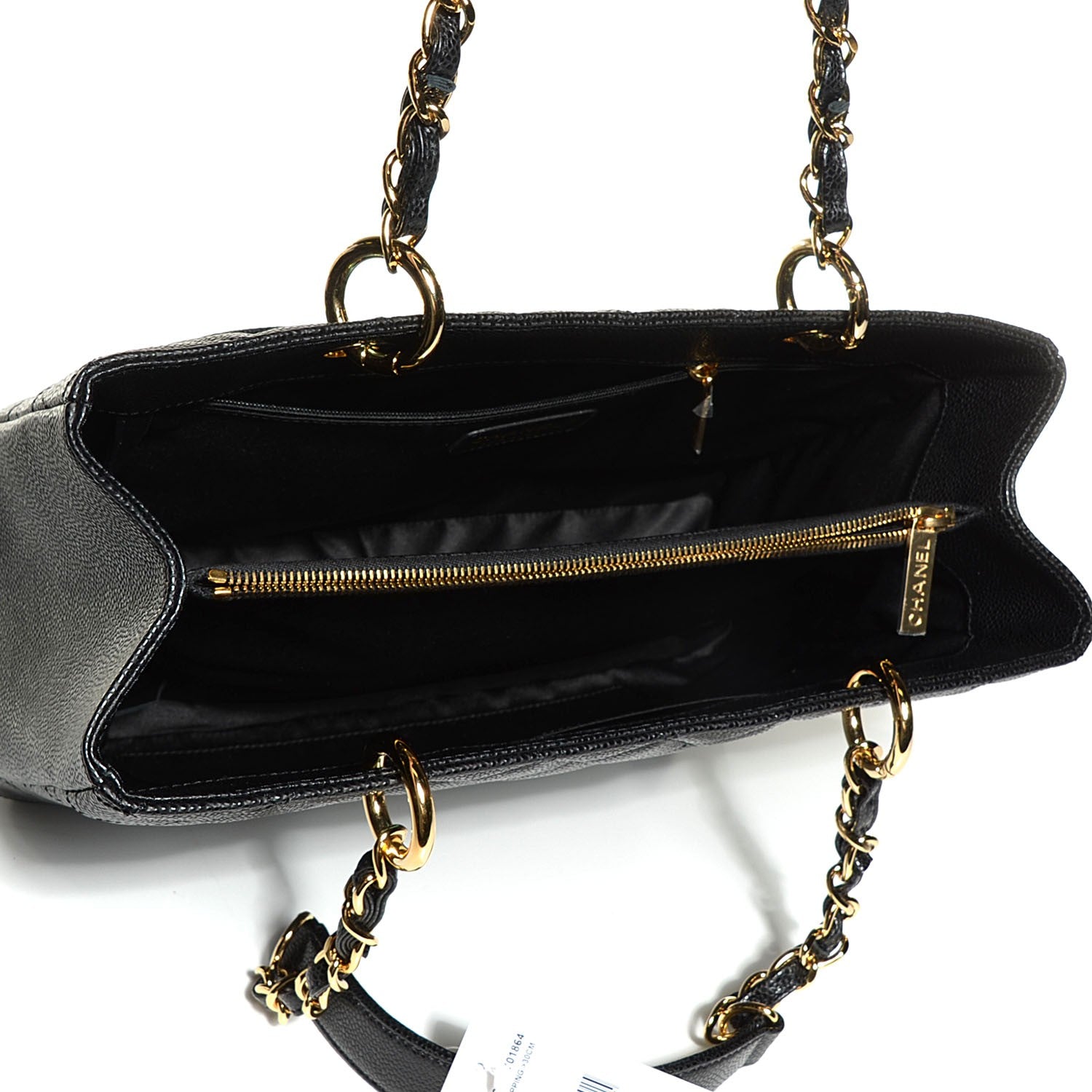 Chanel Caviar Quilted Grand Shopping Tote GST Black 6 of 8