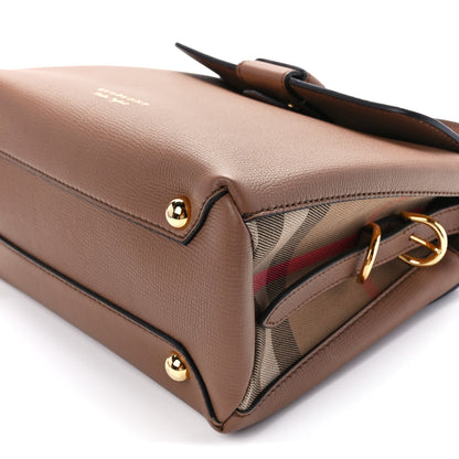 Burberry Derby Calfskin House Check Small Camberley Dark Sand 12 of 12