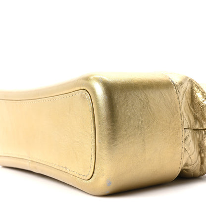 Chanel Metallic Aged Calfskin Quilted Medium Gabrielle Gold 10 of 10