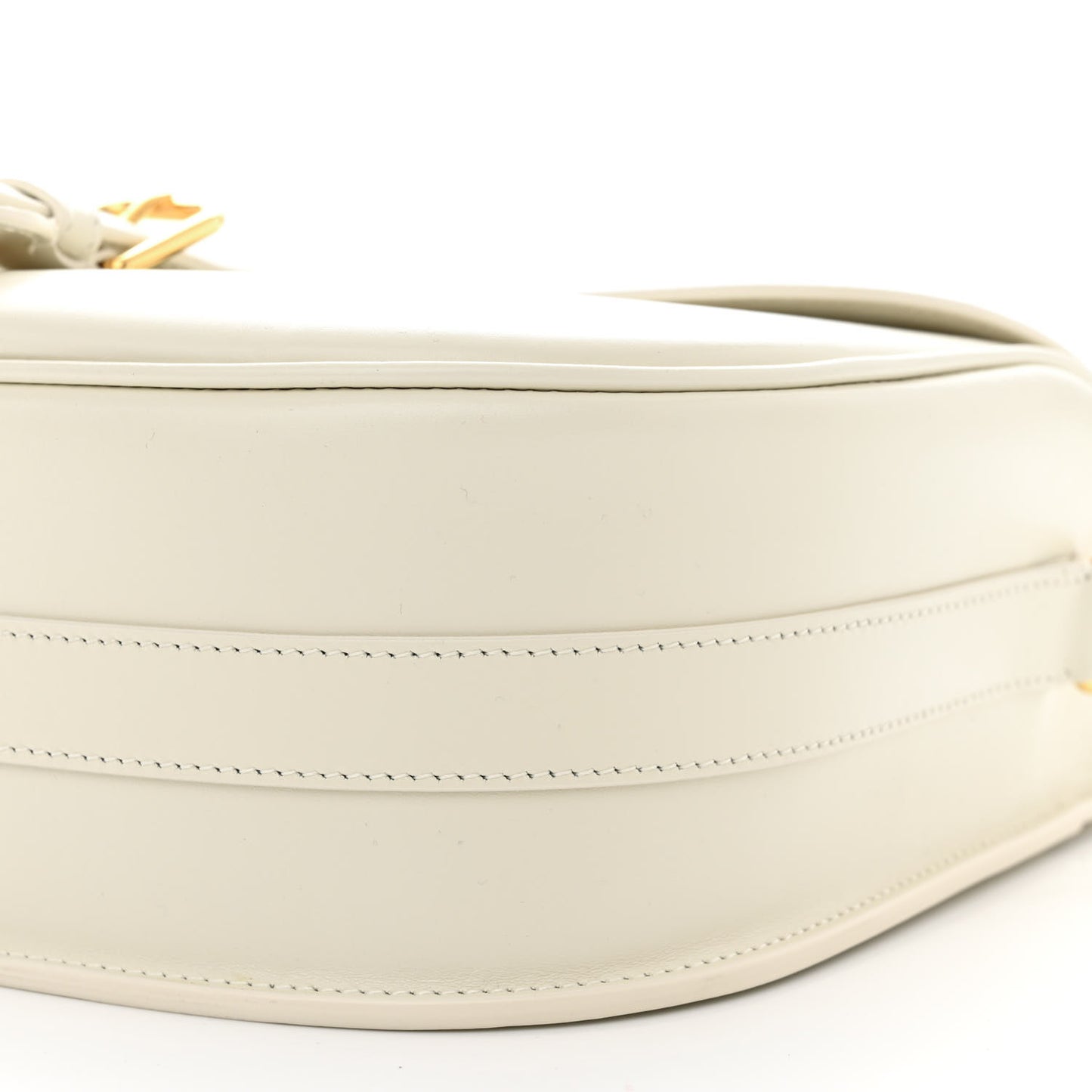 Box Calfskin Large Bobby Flap White