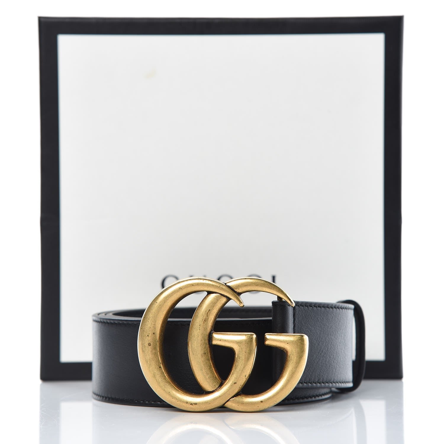 Gucci Calfskin Double G 40mm Belt 85 34 Black 8 of 8