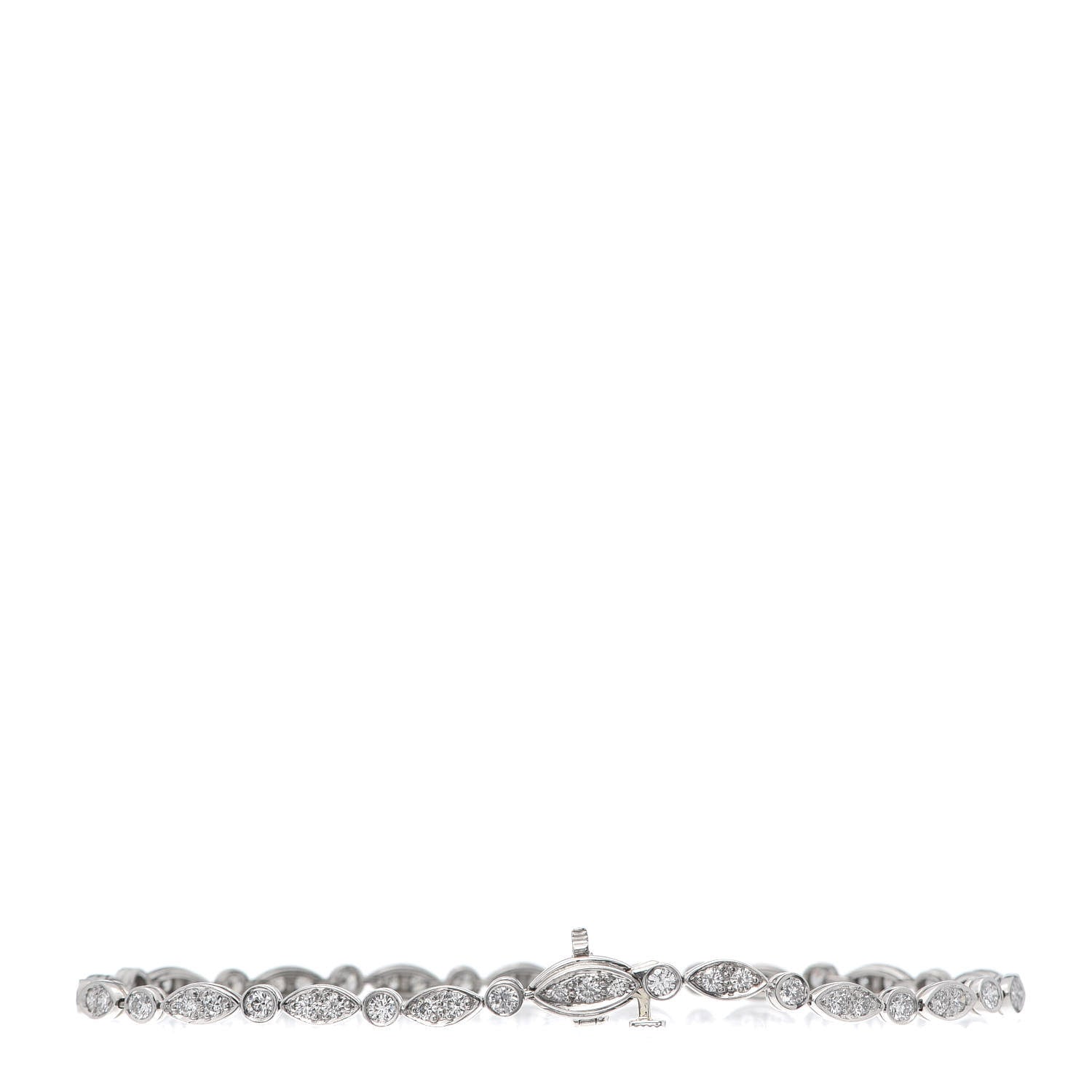 Tiffany Platinum Diamond Jazz Tennis Bracelet 3 of 5