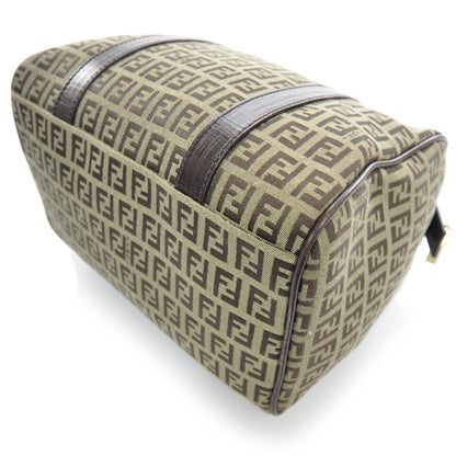 Fendi Zucchino Vitello Small Boston Mogano Panna Bruciato 5 of 10