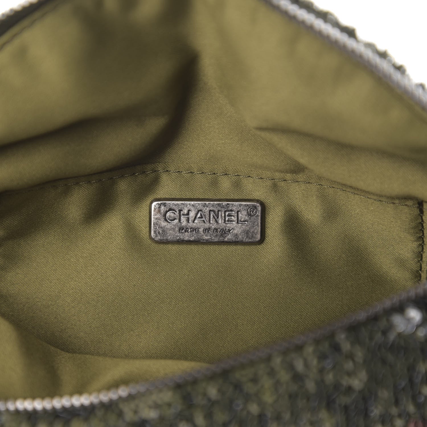 Chanel Sequin Coco Cuba Waist Bag Fanny Pack Khaki 5 of 10