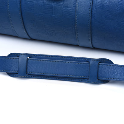 Louis Vuitton Damier Infini Keepall Bandouliere 45 Neptune 30 of 33