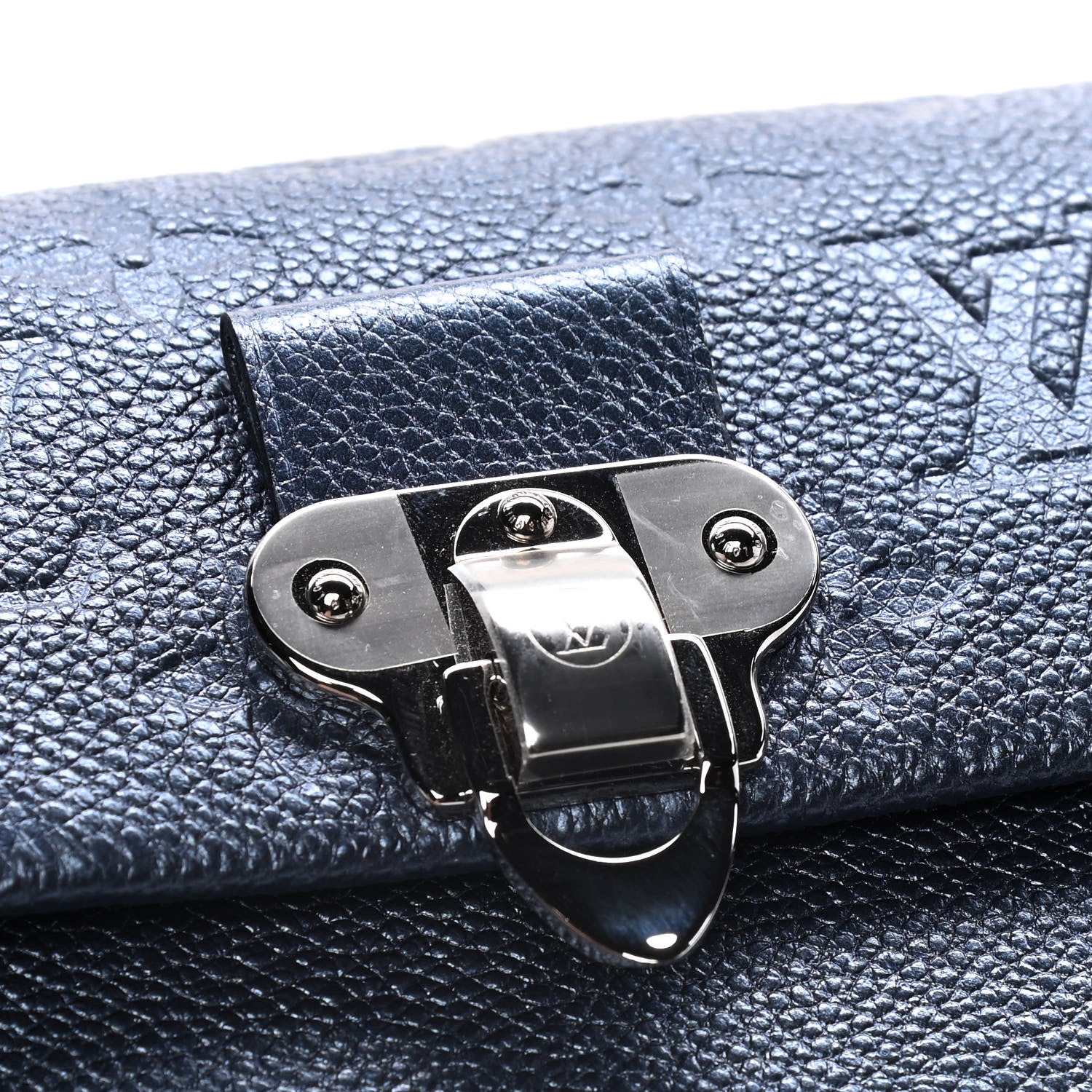 Louis Vuitton Metalli Empreinte Monogram Vavin Chain Wallet Navy Nacre 10 of 11