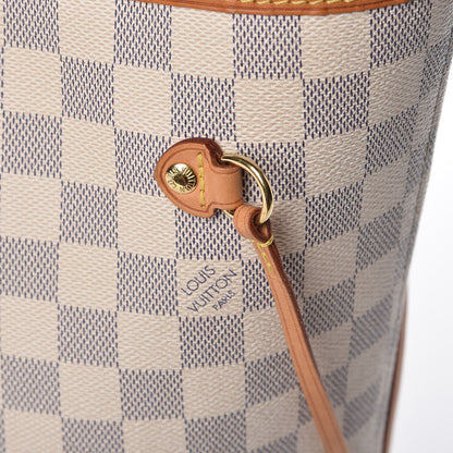 Louis Vuitton Damier Azur Neverfull MM Rose Ballerine 19 of 23