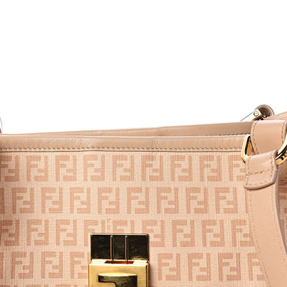 Fendi Zucchino Spalmati Vitello Chiusura Shoulder Bag Vacchetta Camelia 10 of 14