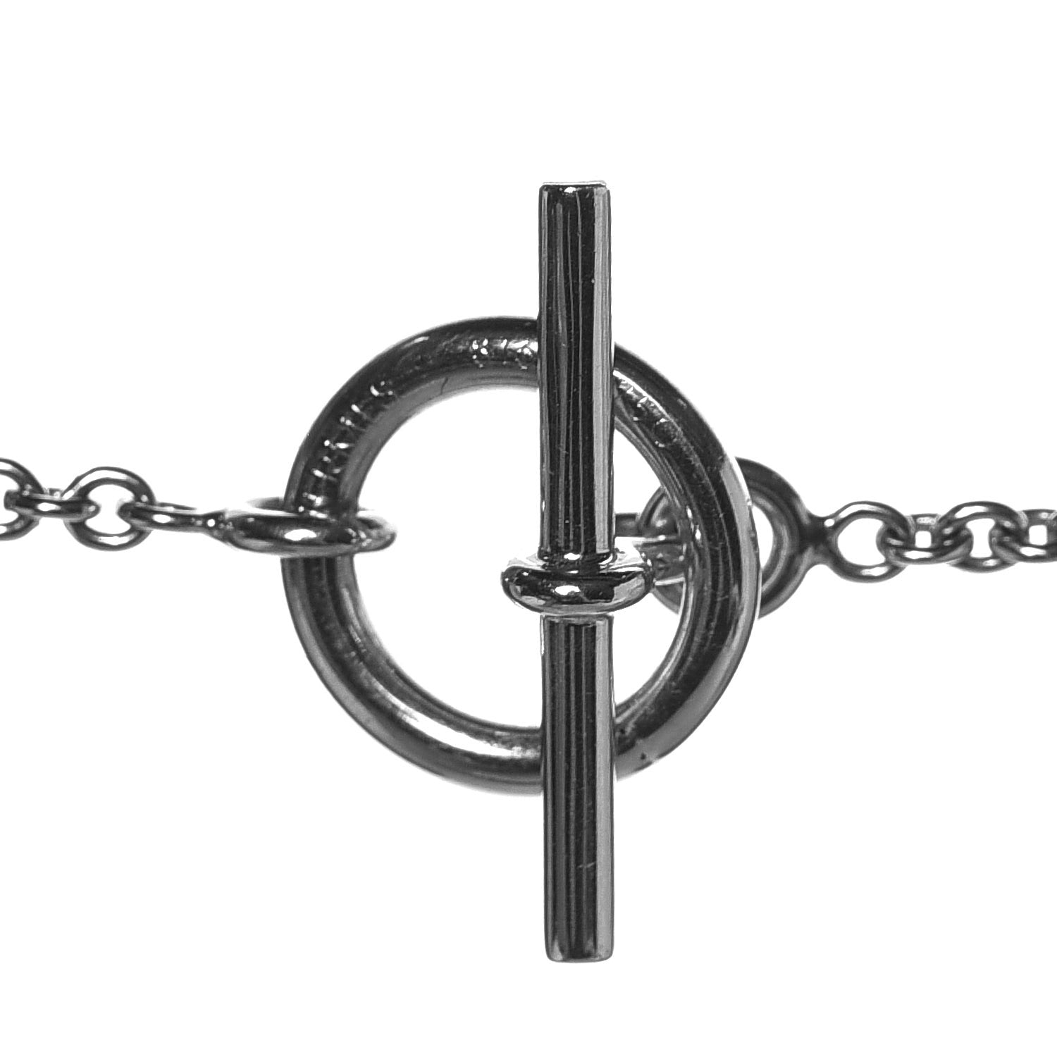 Hermes 18K White Gold Chaine D'Ancre Punk Short Necklace 5 of 5