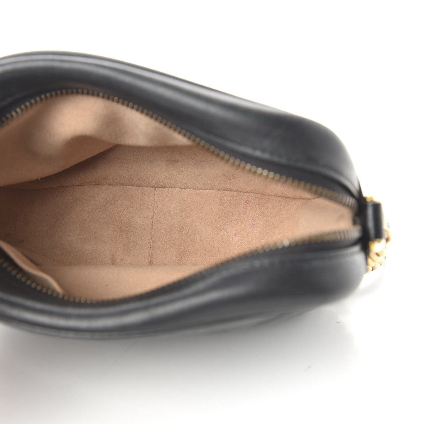 Calfskin Matelasse Mini GG Marmont Chain Shoulder Bag Black