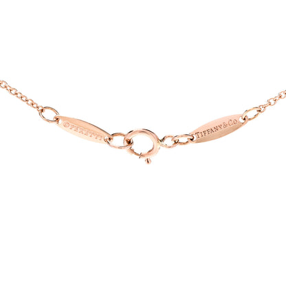 Tiffany 18K Rose Gold Diamond .10ct Elsa Peretti Diamonds by the Yard Pendant Necklace 4 of 5