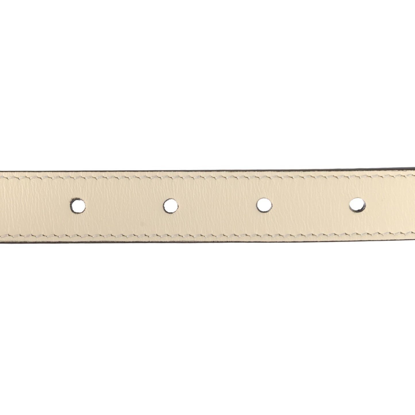 Calfskin Pearl Double G 20mm Belt 80 32 Ivory