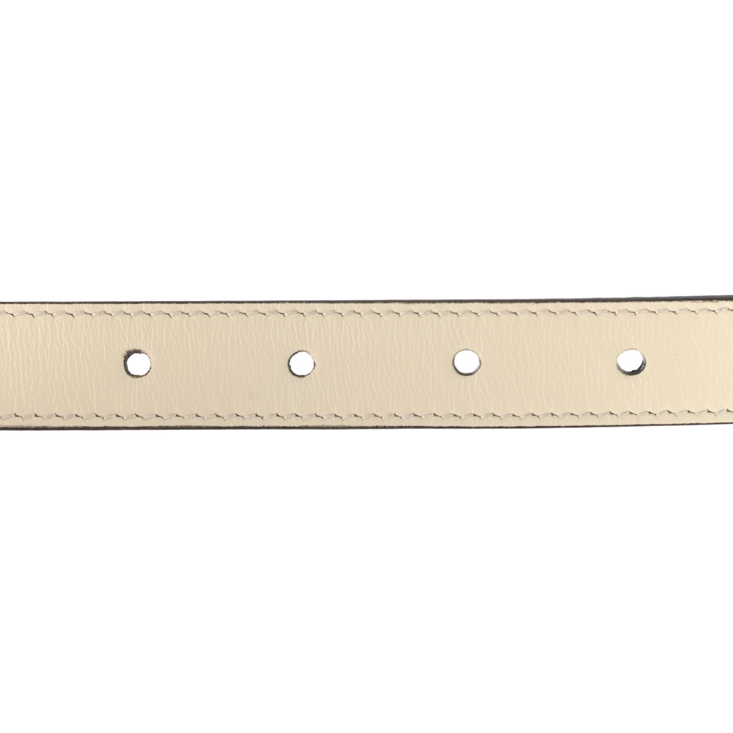Gucci Calfskin Pearl Double G 20mm Belt 80 32 Ivory 4 of 5