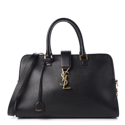 Saint Laurent Smooth Calfskin Medium Monogram Cabas Black 1 of 7