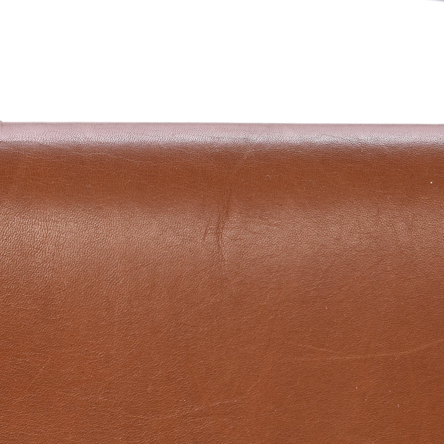 Natural Calfskin Suede Medium Trapeze Tan