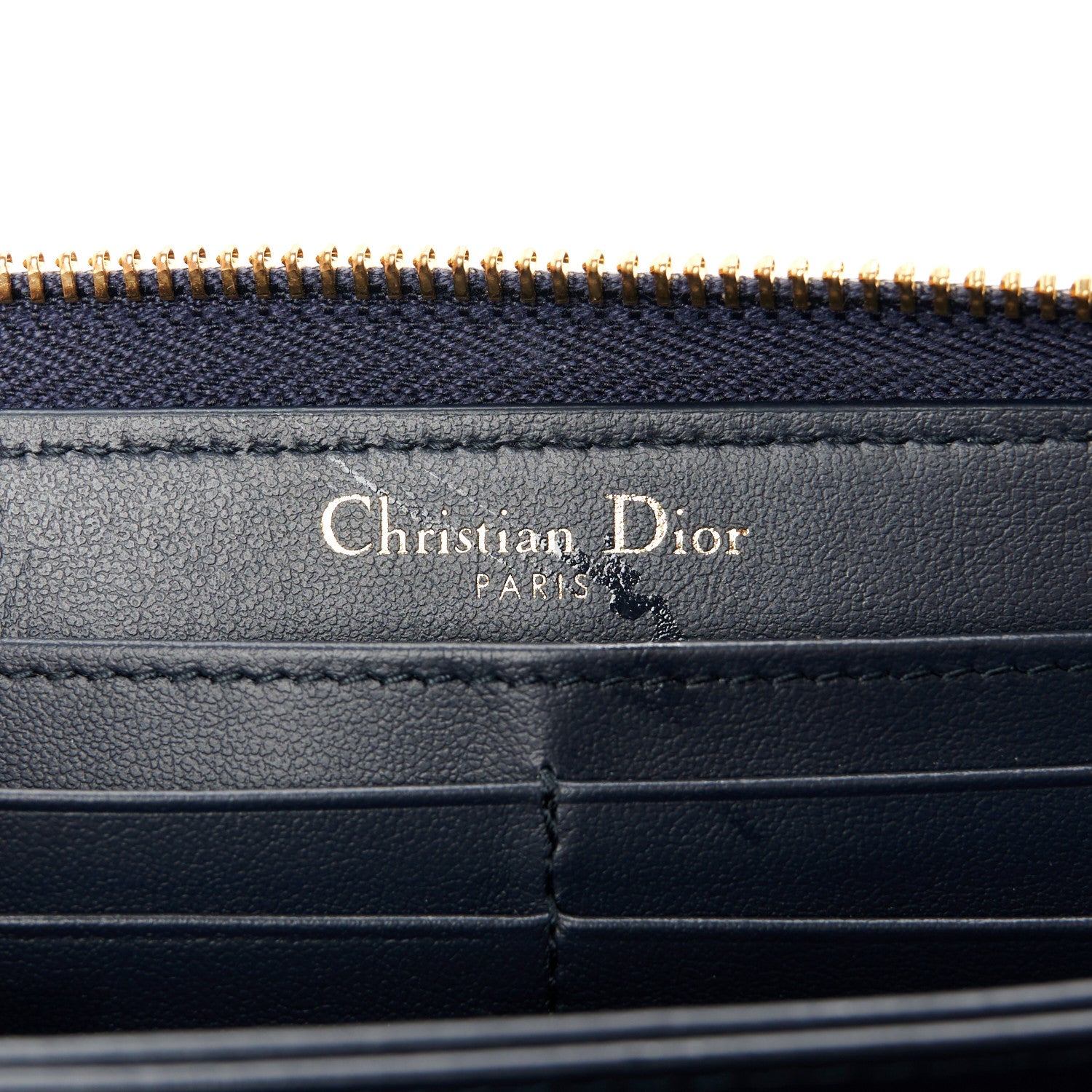 Christian Dior Oblique 30 Montaigne Zip Around Wallet Blue 6 of 10
