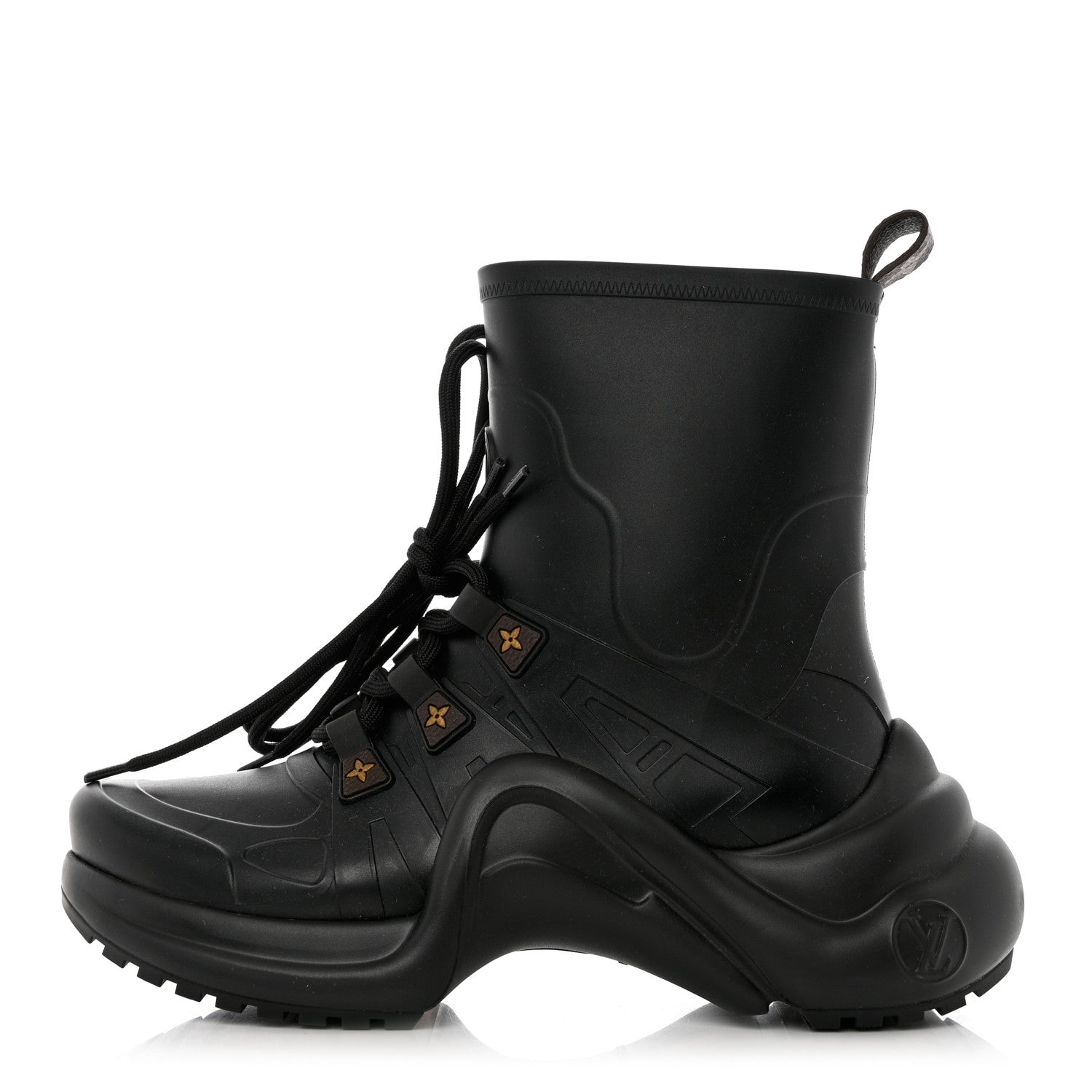 Louis Vuitton Mat Rubber Monogram LV Archlight Sneaker Boots 36 Black 1 of 9