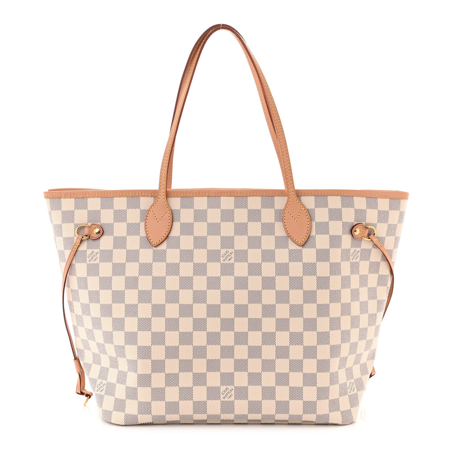 Louis Vuitton Damier Azur Neo Neverfull MM Rose Ballerine 1 of 10